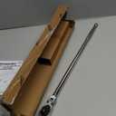 1/2 Inch Drive Ratchet, Flex Head Ratchet 1/2 Ratchet Long Handle, 72 Tooth Quick Release Swivel Head Ratchet Cr-Mo Head Socket Wrench Flexible Ratchet Handle-24/610mm