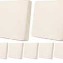 Newwiee 8 Pcs Stretch Cushion Covers Replacement Waterproof Sofa Couch Cushion Covers Washable Individual Couch Slipcovers Set Furniture Protector for Pets(20-27 Inch,Beige)