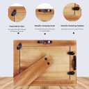 Handicrafts Home 4x6 Picture Frame, Wall & Tabletop Dcor, Handmade Pearlescent Abyss Pattern, Vintage & Elegant Mother of Pearl Picture Frames for Living Room, Office & Home Decor  White & Black