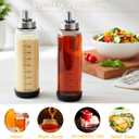 Salad Dressing Container Glass,2Pack Leakproof Salad Jar with Lid and Tags,17 Ounce Homemade Dressing Shaker Bottle for Meal Prep, Portable Glass Shaker Bottle for Lunch or Travel