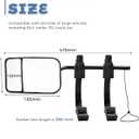 2PCS Tow Mirrors,Car Accessories Mirror Extenders for Towing,Universal Clip-On Mirror Extenders,Adjustable Flat Rearview Mirrors,Suitable for Most Cars,Trucks,Trailers,RVs,SUVs Etc