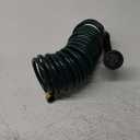 Coil Hose 25FT EVA Coil Garden Hose With 3/4'' Brass Connector Coiled Water Hose Lightweight And No Kink Includes 7 Patterns Spray Nozzle For Outdoors Lawn Watering Car Washing