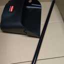 Rubbermaid Commercial Products Dustpan with Long Handle Plastic Black Compatible with Any Broom for Lobby/Restaurant/Office/Home/Dog Pooper Scooper 12.50" Wide