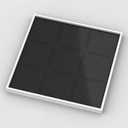 Baseplate & Frame for Pixel Mosaic Art, 15.7x15.7 (48x48-studs), 100% Compatible with Major Brands (White Frame)