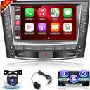 Car Stereo for Lexus IS250 IS300 IS350 2006-2012 - 9 Inch 2+64G Android Touchscreen Radio with Wireless Carplay and Android Auto, HiFi/WiFi/GPS/SWC + AHD Backup Camera