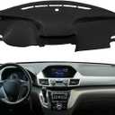 Dash Cover Mat Custom Fit for Honda Odyssey Dashboard Pad Cap Carpet Protector K226 (Black)
