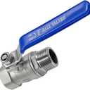 beduan Stainless Steel Full Flow 3/4 Garden Hose Shut Off Valve GHT Thread Heavy Duty Connector