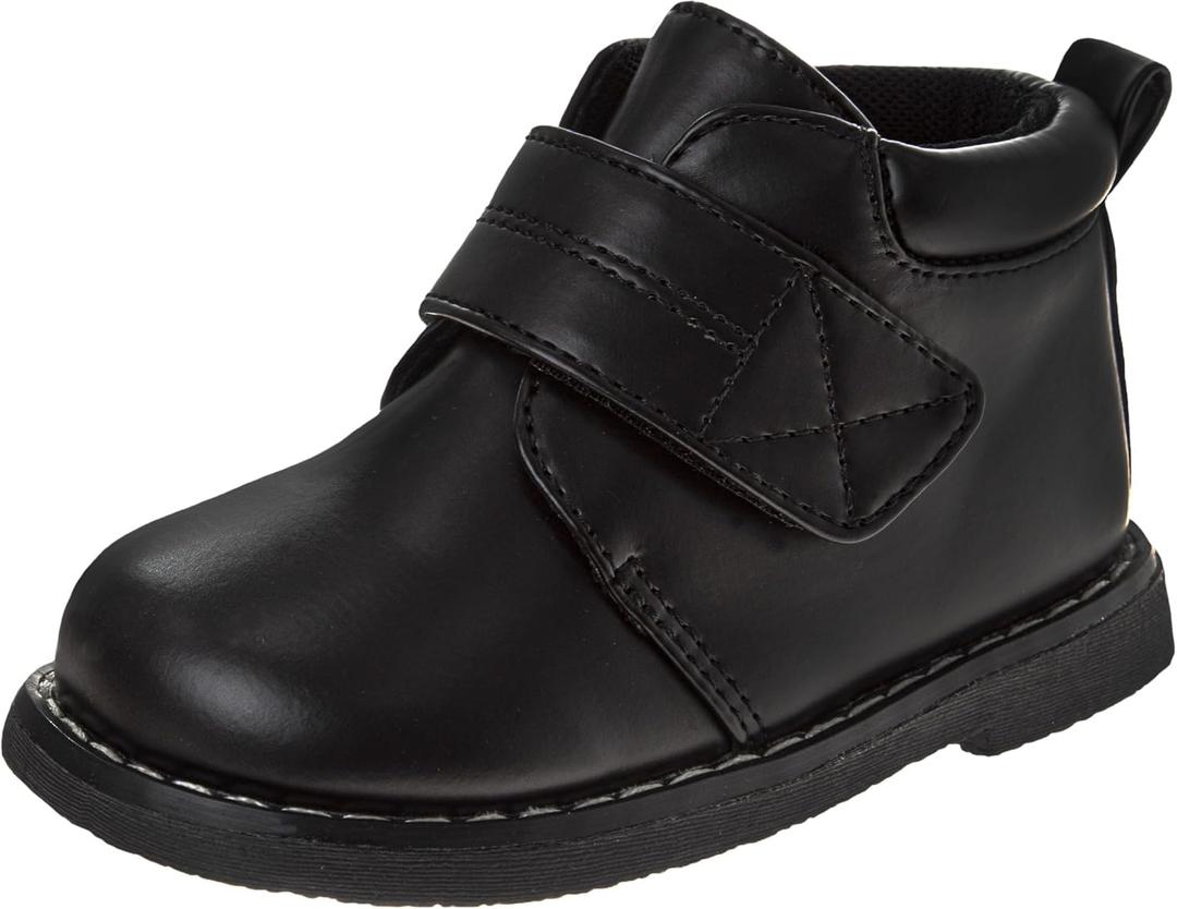 Josmo Baby Strap Boots Synthetic Non-Slip High-Top First Walking Boots for Girls & Boys Sizes 24 Infant 58 Toddler