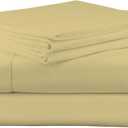 Pointehaven 200 GSM Flannel Sheet Set, Cal King, Straw, California King