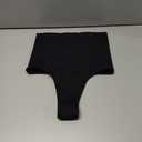 Tummy Control Thong Shapewear for Women High Waisted Body Shaper Panties Shaping Thong Girdle Underwear (X-Large, 02# High Waisted Black(slimmming))