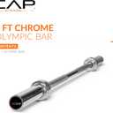 CAP Barbell 2-Inch Olympic Barbell Bars | 5 ft, 6 ft, & 7 ft | Multiple Options
