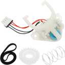New Upgraded WH03X30517 Washer Shift Actuator & WH05X24185 Washer Clutch & WH01X27538 Washer Drive Belt & WH01X24434 Spring, Clothes Wasing Machine Parts Kit Fit for Hotpoint Washer
