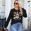 ALLTB Magical Sweatshirt for Women Princess Shirt Funny Magic Graphic Pullover Family Vacation Long Sleeve Tops (Yellow, S)
