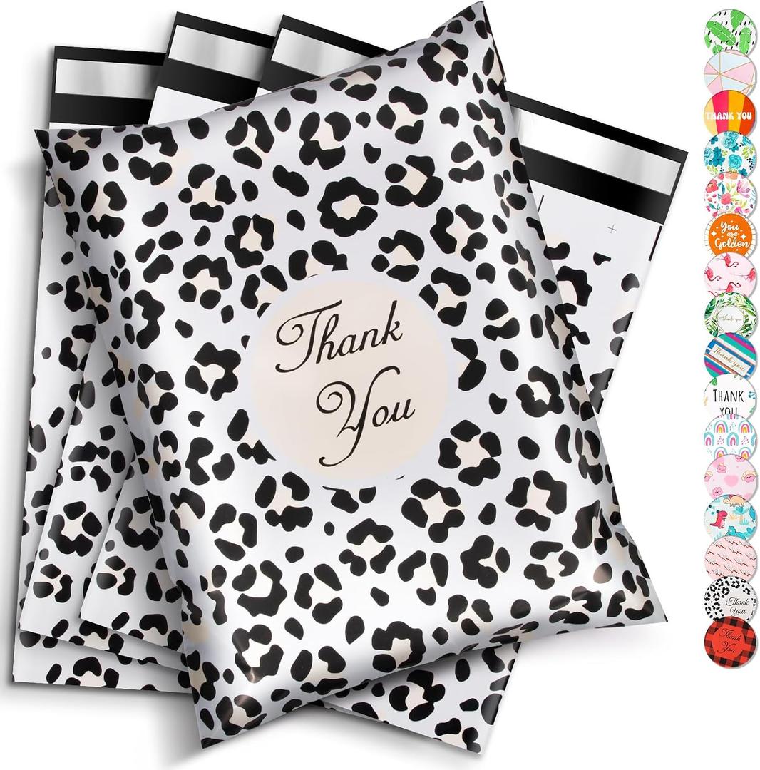 Oududianzi Poly Mailers 10x13, 100PCS Shipping Bags, Self-Sealing Mailers Poly Bags, Mailing Envelopes Bulk, Polymailer Packaging Bags for Online and offline Small Bussiness