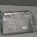 2 Packs Stainless Steel Baking Sheet Set, Cookie Sheet Baking Pan Tray Non Stick Heavy Duty Toaster Oven Baking Pan Set (12.4 x 9.6 x 1 inches)