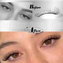 Clear Band Lash Clusters Kit Natural Cluster Eyelash Extensions Kit Wispy Individual Lashes CC-Curly Cluster Lashes Venus Eyelash Clusters Lash Bond and Seal Easy DIY Lash Kit (Velure, 8-16MM)
