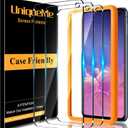 UniqueMe [3 Pack for Samsung Galaxy S10e Screen Protector, Tempered Glass 9H Hardness Bubble Free Screen Cover