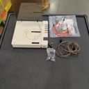 R300 CD Player Bluetooth Portable Desktop Retro CD Player for Home Fiber Output No Built-in Speaker White Gift (White)