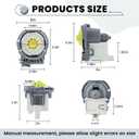 W10348269 Dishwasher Drain Pump Compatible for Whirl-pool Ken-more WPW10348269VP W10348269 W10158351 W10084573 8565839 8558995 661662 EAP11753379 PS11753379 AP6020066 2813258 Dishwasher-by MIFLUS