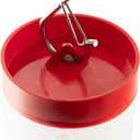 Outdoor Metal Mesh Bird Feeder, Cylindrical Metal Mesh Feeder Transparent Rotary Button