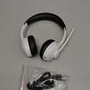 AOC Wireless Headset with Mic for Work with Noise Cancelling Mic for Clear Calls, 30H Playtime PC Bluetooth Headphones and Multipoint Connect to Laptop Computer and Mobile, Wired or USB Dongle- White