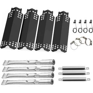 Hisencn Grill Replacement Parts for Charbroil 463436215, 463436214, 463436213, 463439915, 467300115, 463439914, 461372517, G432-Y700-W1, G432-0078-W1, Grill Burner, Heat Plate, Crossover Tube