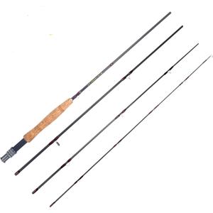 Fly Fishing Rod, Carbon Fiber, 8ft, 3/4wt to 5/6wt, 4 Piece Sections, Lightweight, Medium-Fast Action, Cork Grip, Hard Chromed Guides, Freshwater Bass Trout Fishing