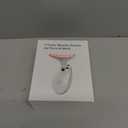 Face Light Therapy Device, Based on Triple Action LED, Thermal, and Vibration Technologies, Face and Neck Beauty Device with 7 Color LED for Home Use, Improve Skin(Glossy White)