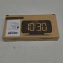 Digital Alarm Clocks for Bedrooms, Large Display Dual Alarm 12/24Hr and Snooze Simple Loud Digital Clock for Heavy Sleepers Adults Teens with Night Light, Adjustable Volume, USB Charger (Black)
