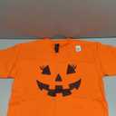 Jack O Lantern Face Pumpkin Eyelashes Hallowen Costume Funny T-Shirt