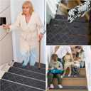Stair Treads for Wooden Steps 15pcs - 8x30in Carpet Stairs Runner Indoor Non-Slip Stair Mats for Kids Elders and Pets