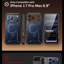 SUPCASE for iPhone 17 Pro Max Case (UBGrip Pro), [Built-in Tempered Glass Screen Protector & Stand] [Camera Control Cover] [Compatible with MagSafe] Full Body Heavy Duty Magnetic Phone Case, Azure