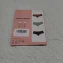 Hellopopgo Seamless Thongs For Women V-waisted No Show Thong Seamless Panties Breathable Comfortable Underwear Womens 6-Pack L