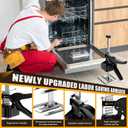 Labor Saving Arm Jack Handle 12 in Furniture Jack Drywall Lift for Wall Tile Locator, Multi Function Height Adjustment, Door Panel, Lever Arm Tool Board Weight 330lb, Lift Range 6.7In