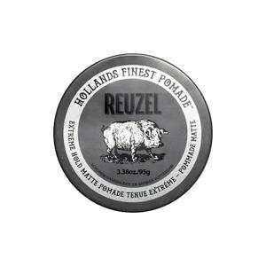 REUZEL Extreme Hold Matte Pomade, Strongest All Day Hold, Water Soluble Styling, Matte Finish & Flake Free, Easy To Wash Out, For All Hair Types