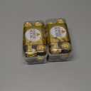 2 x Ferrero Rocher, Premium Milk Chocolate Hazelnut, Individually Wrapped, Chocolate Gift Box, 16 Count, 7 oz (EXP 09/29/25)