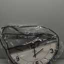 Large Wall Clock,Decorative Metal Wall Clocks with Storage Rack and Hooks