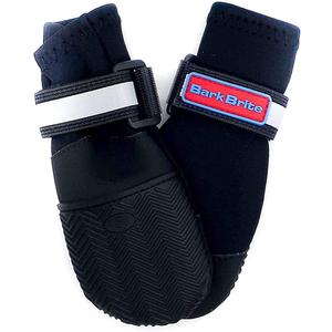 All Weather Neoprene Paw Protector Dog Boots with Reflective Straps in 5 Sizes! (Black Large)