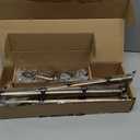 Industrial Curtain Rods 18 to 120 in,Blackout Curtain Rod,Adjustable Length,1 in Diameter Pipe,Wall or Ceiling Mounted,for Bedroom and Living Room (Antique Brass18 to 120)