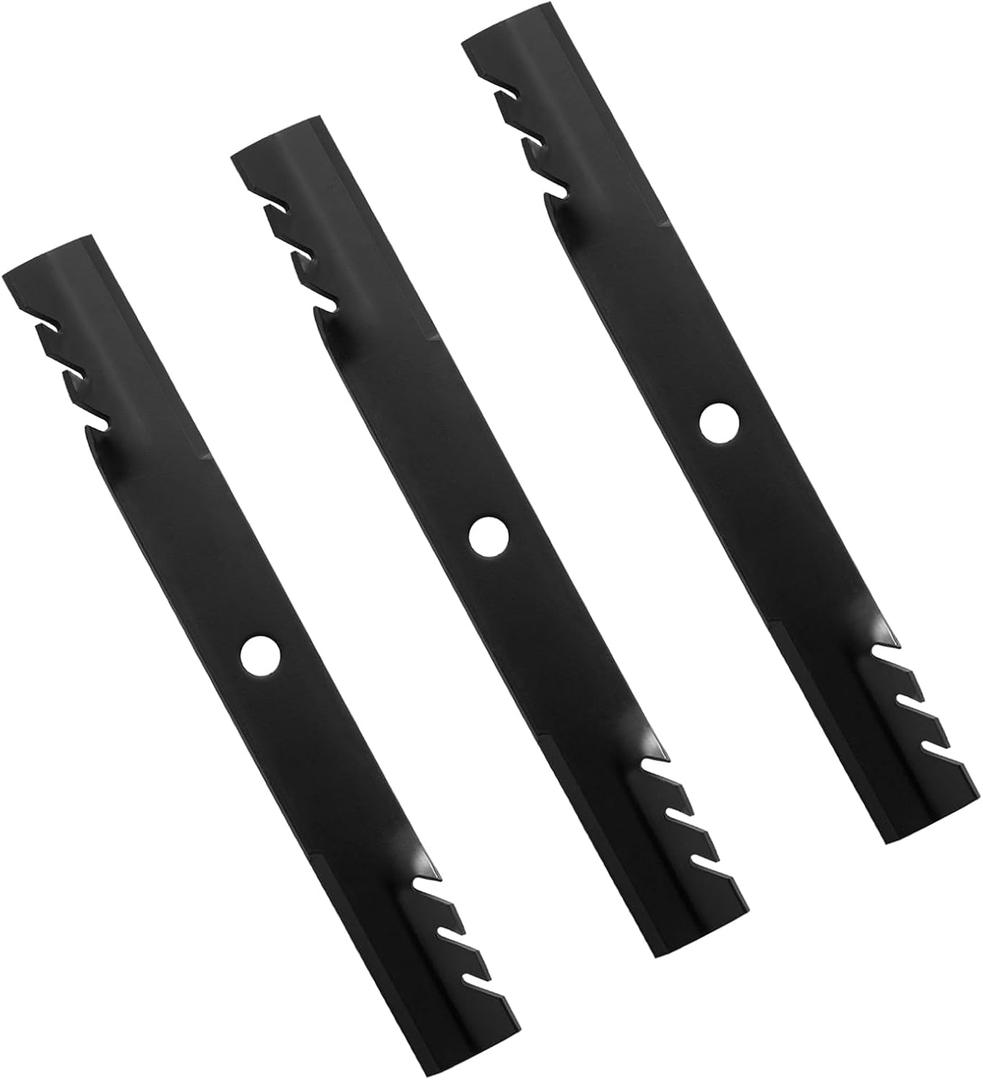 60" Deck Replacement Lawn Mower Mulching Blades for M128485 M131958 M144196 M163983 TCU15881 - Compatible with John Deere 1023E 1025R 737 757 797 997-3 Pack