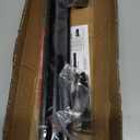 Curtain Rods for Windows 35-47 inch, 5/8 inch Matte Black Curtain Rod with Brackets Adjustable Telescoping for Bedroom Kitchen Study Living Room (36"-47")