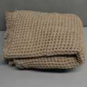 ZALL Tan Waffle Bath Mat,Super Absorbent Non Slip Long Bathroom Runner Rug,Brown 24X60inch,Machine Washable Ultra Soft Floor Mats