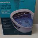 HoMedics Shiatsu Bliss Footbath with Heat Boost, Foot Spa Massager, Deep Kneading Pedicure Tub, Vibrating Bubbles with Soothing Heat, Portable at-Home Spa