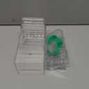 Hamiledyi No Mess Bird Feeders Automatic Parrot Feeder Drinker Acrylic Seed Food Container Parakeet Water Dispenser Cage Accessories for Lovebirds Budgies Canary Finch (Translucent Feeder + Drinking Bottle)