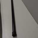 2 Pack Shower Curtain Rod 56-104 Inch, 1" Diameter Spring Long Adjustable Tension Curtain Rods for Bathroom Windows Closet No Drilling No Rust No Assembly, Black