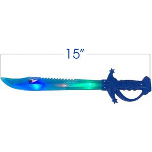 ArtCreativity Light Up Shark Sword for Kids (Set of 1) - 15 Inch Light Up Boy Toys with Flashing LED Lights, Toys for Boys 4-6 - Fun Play Swords Gifts That Elevate Your Kids Custume