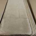 Ultra Plush Bullnose Carpet Stair Treads for Wooden Steps 9.5" x 32" | 14 Pcs Soft Stair Runner Rugs Indoor with Rounded Edge Protection, Residue-Free Non Slip Backing for Family, Pets, Khaki