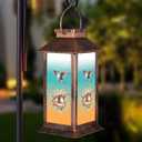 Solar Lanterns for Garden Decor,Waterproof Design Ideal Birthday Gifts for Women, Mom, and Grandma Solar LED Hanging Lights for Yard, Patio, Lawn, and Porch (Hummingbird)