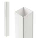4 Pieces 4" x 4" x 48" Vinyl Fence Post Sleeves, Railing Fence Post Wraps for Deck/Porch/Mailbox/Patio/Balcony