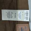 Levi Strauss Signature Gold Women's Heritage High-Rise Loose Straight Jeans Stretch Denim  (Brown), 14/W32